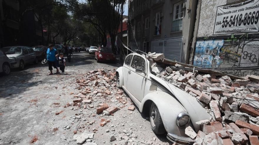 Daños y pánico tras sismo de 7,1 en Ciudad de México