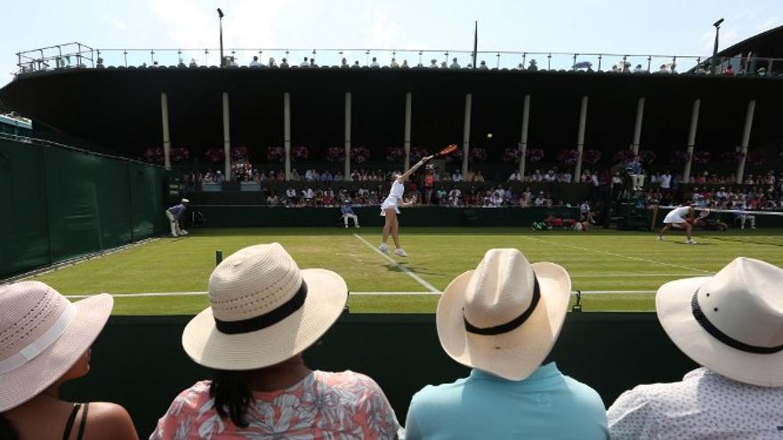 Imágenes de las actividades del segundo día de la primera ronda del torneo de Wimbledon