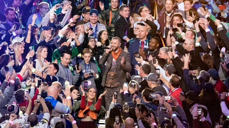 Justin Timberlake y su baile en el Super Bowl 2018