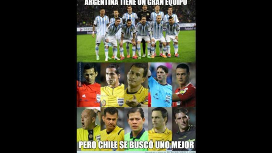 Memes del partido Argentina vs Chile