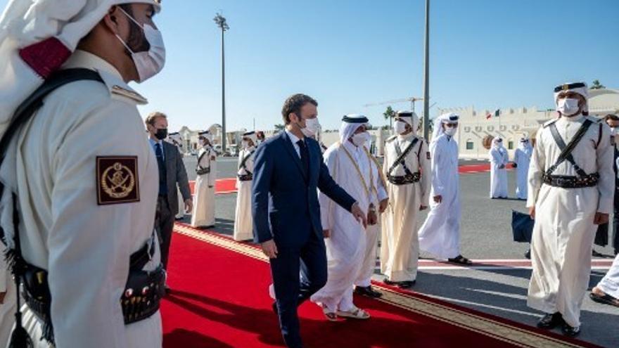 Emmanuel Macron, presidente de Francia en Arabia Saudita