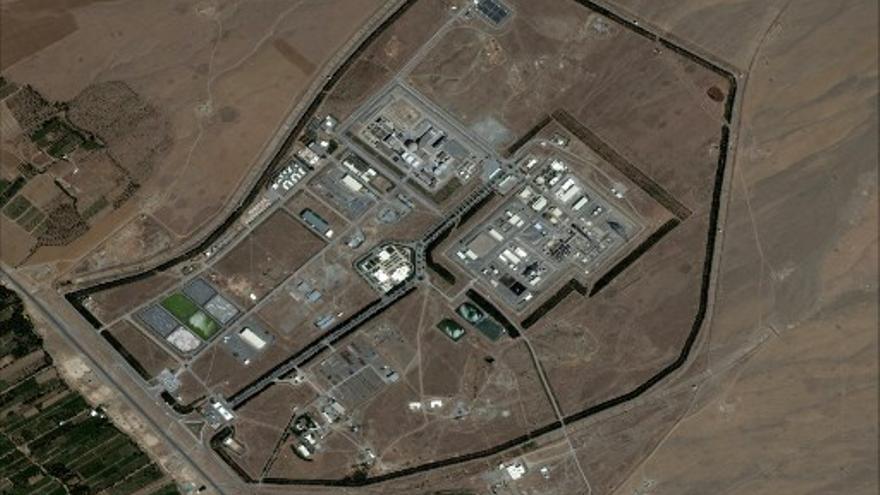 Imagen satelital de una planta nuclear
