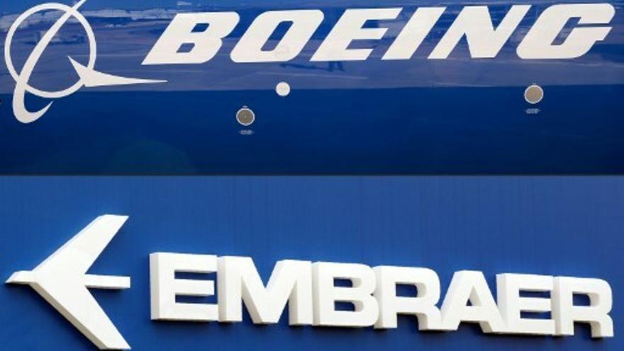 Logos de Boeing y Embraer