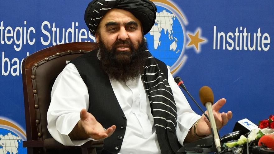 Ministro de Asuntos Exteriores talibán, Amir Khan Muttaqi.