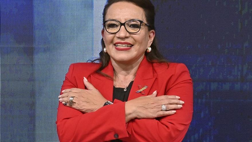 Xiomara Castro, virtual ganadora de las elecciones presidenciales en Honduras.