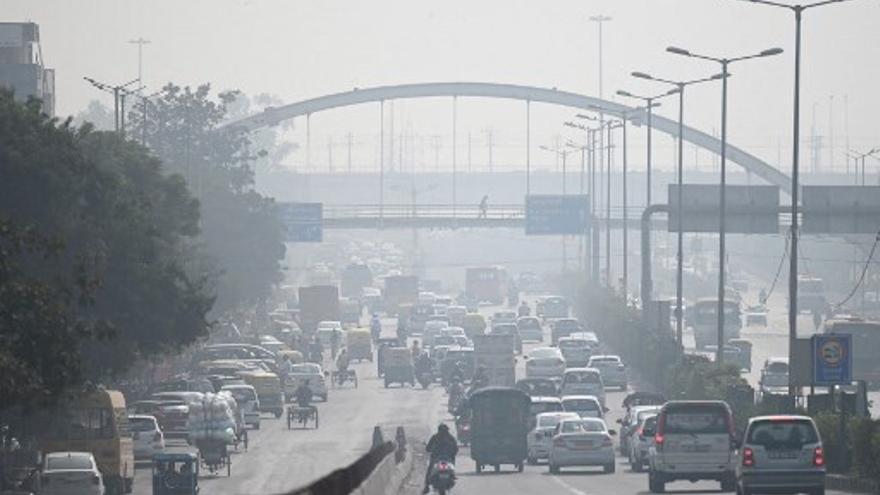 La contaminación del aire afecta a Nueva Delhi, India