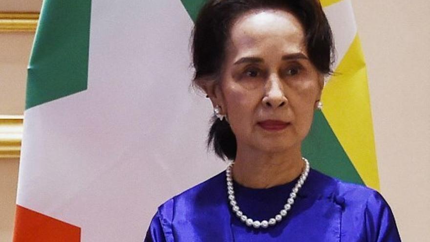 La dirigente birmana Aung San Suu Kyi