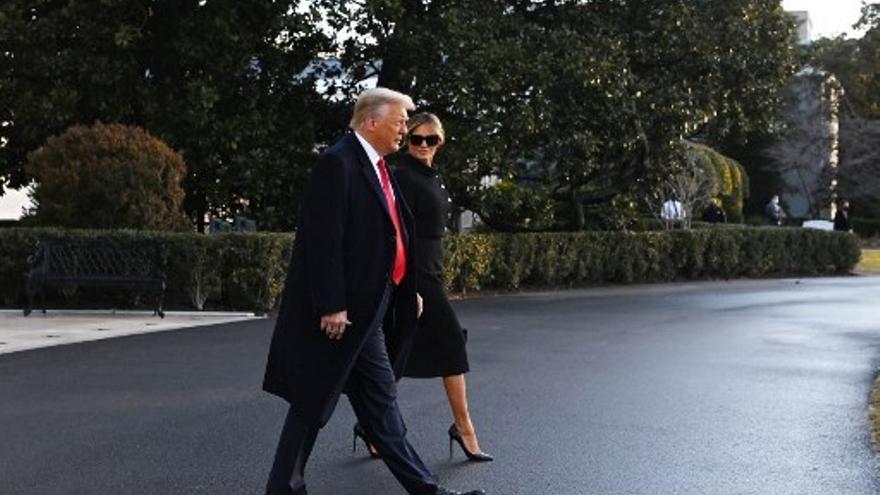 Donald Trump y Melania dejan la Casa Blanca