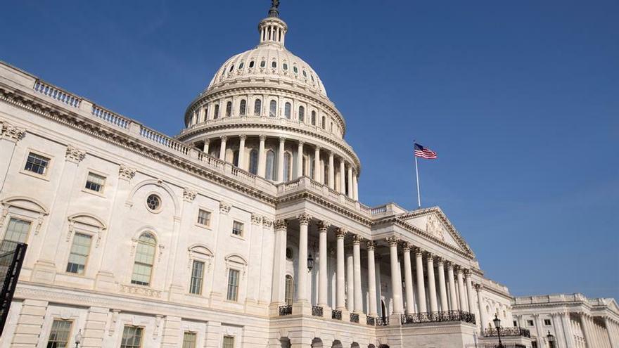 Edificio del Capitolio en  Washington, DC, Estados Unidos.