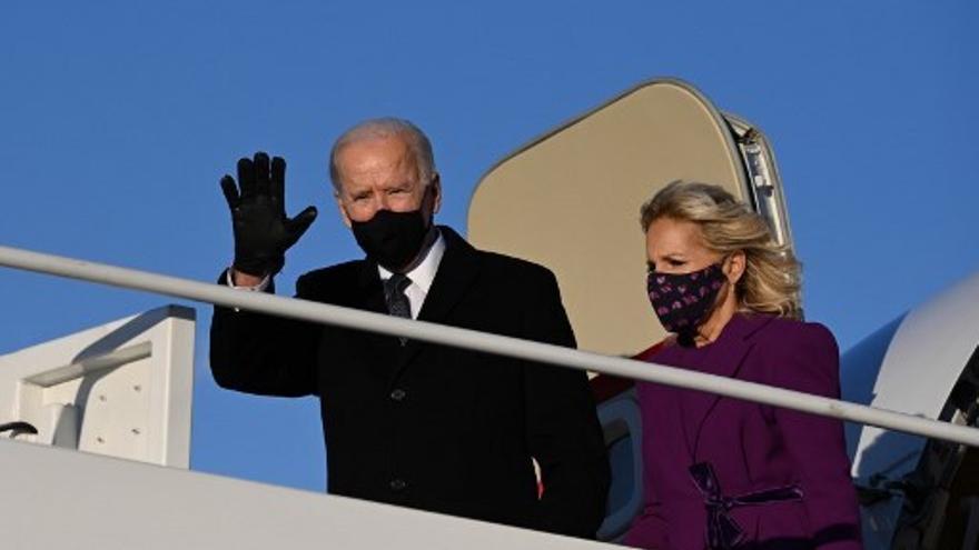 Joe Biden, presidente electo de Estados Unidos y su esposa