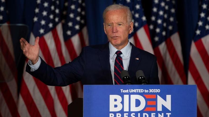 El candidato del partido demócrata a la presidencia de Estados Unidos, Joe Biden.