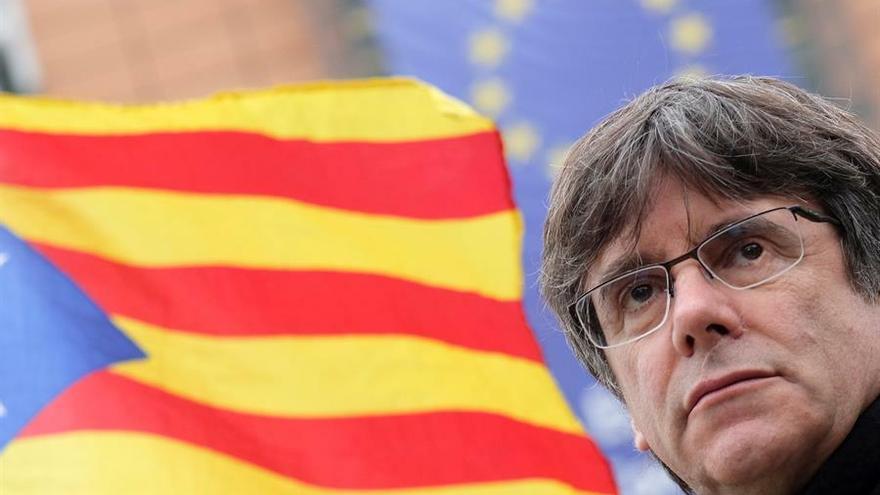 Imagen del lider catalán,  Carles Puigdemont.