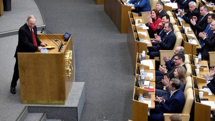 El presidente Putin en el debate de la reforma