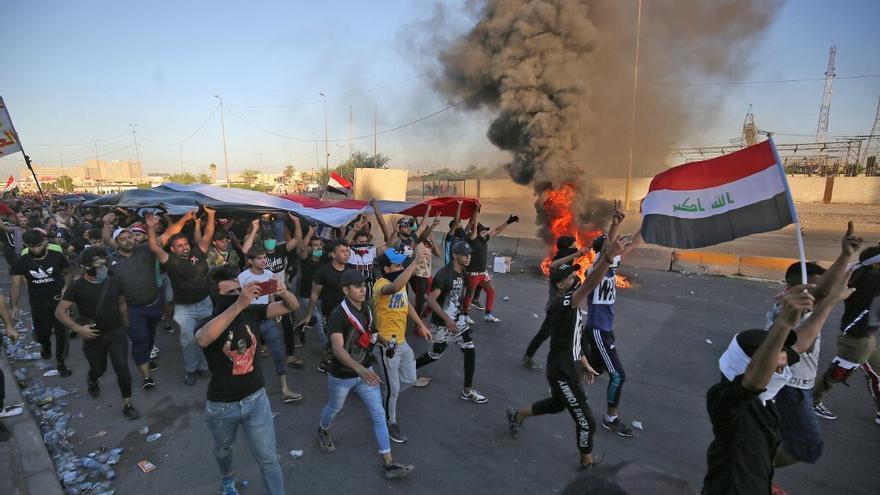 Cerca de 100 muertos en manifestaciones contra el gobierno en Irak.