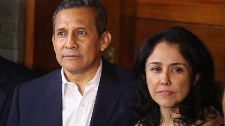 El expresidente peruano Ollanta Humala y su esposa, Nadine Heredia