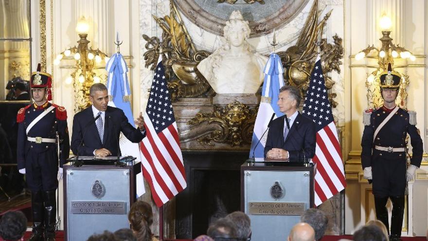 Primer día de la familia Obama en Argentina