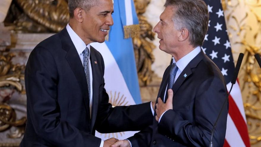 Primer día de la familia Obama en Argentina
