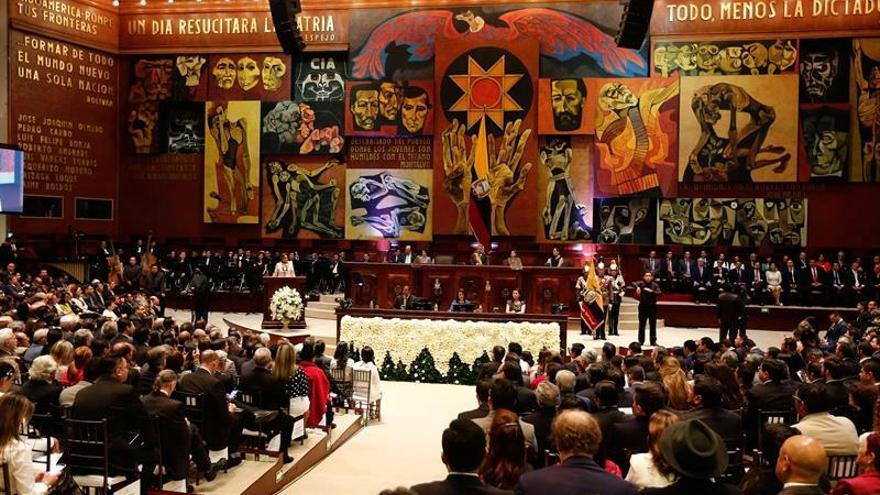 Vista general de la Asamblea Nacional de Ecuador en Quito (Ecuador).