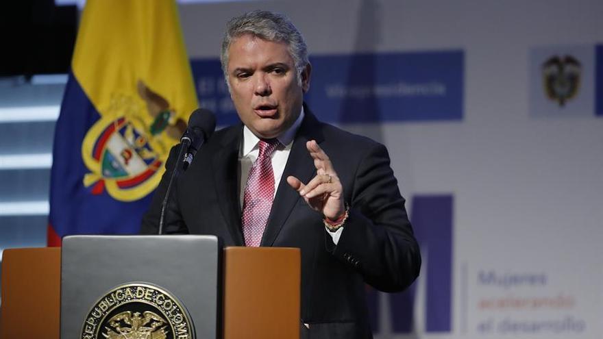 En la imagen, el presidente de Colombia, Iván Duque.