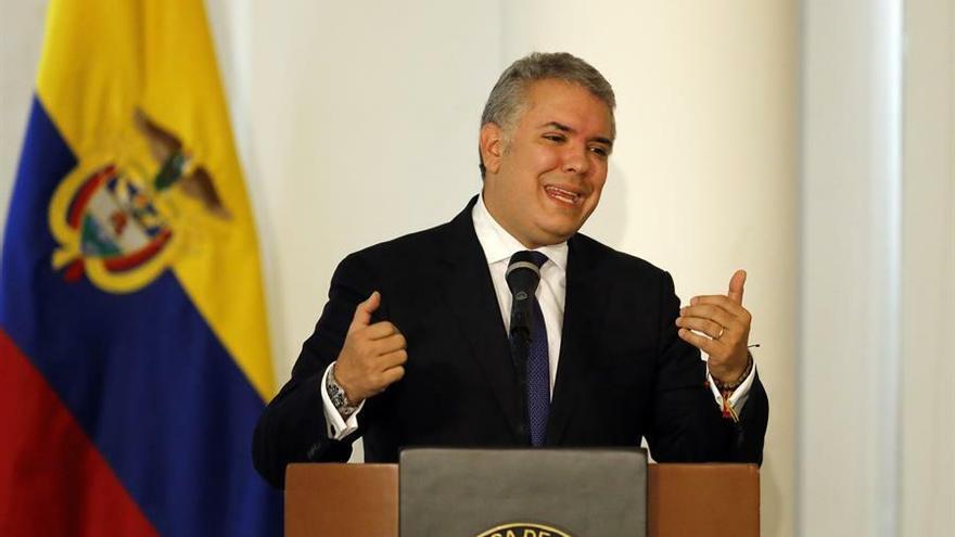 En la imagen el presidente de Colombia, Iván Duque.