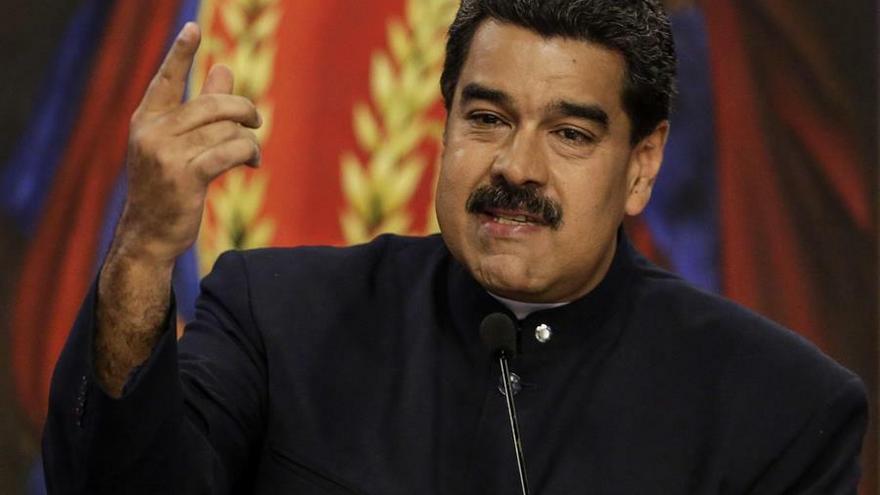En la imagen un registro del presidente de Venezuela, Nicolás Maduro.