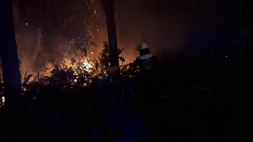 Incendio en Cerro Azul