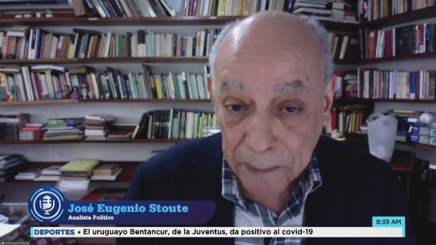 José Eugenio Stoute analista político.