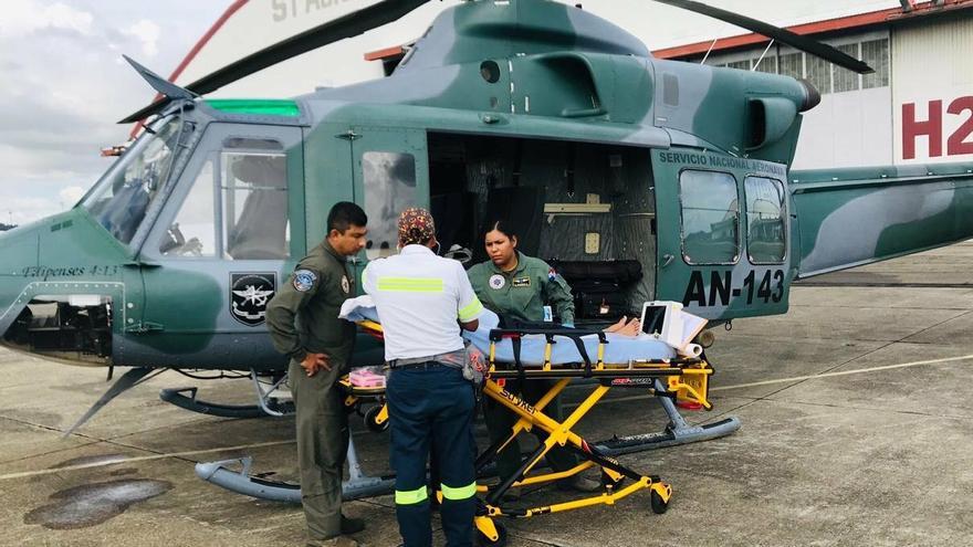 El operativo de rescate con dos aeronaves para salvar la vida de un hombre en Darién
