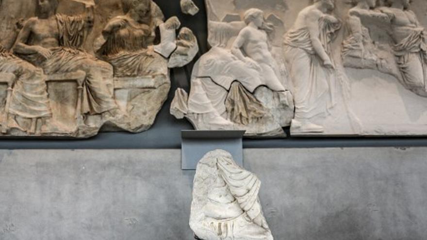 Fragmentos del friso del Partenón, prestados por Italia a Grecia