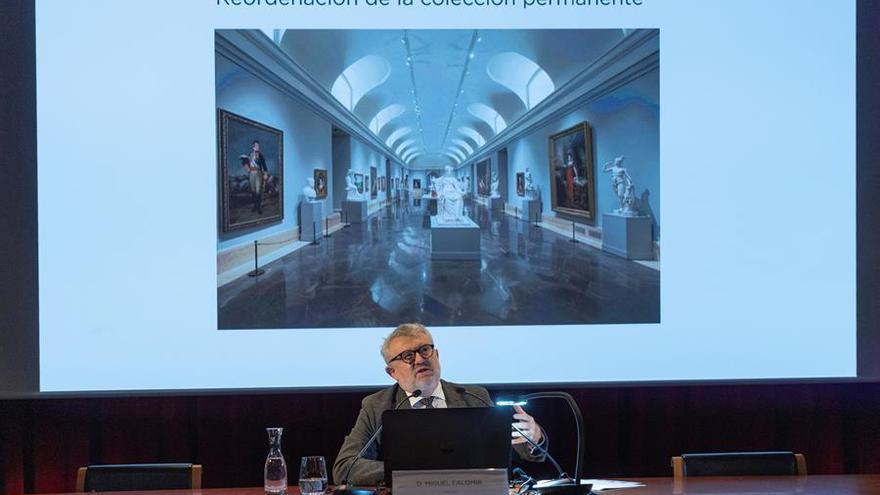 El director del Museo del Prado, Miguel Falomir, presenta la programación de la pinacoteca para 2021, este miércoles, en el auditorio del Museo del Prado.
