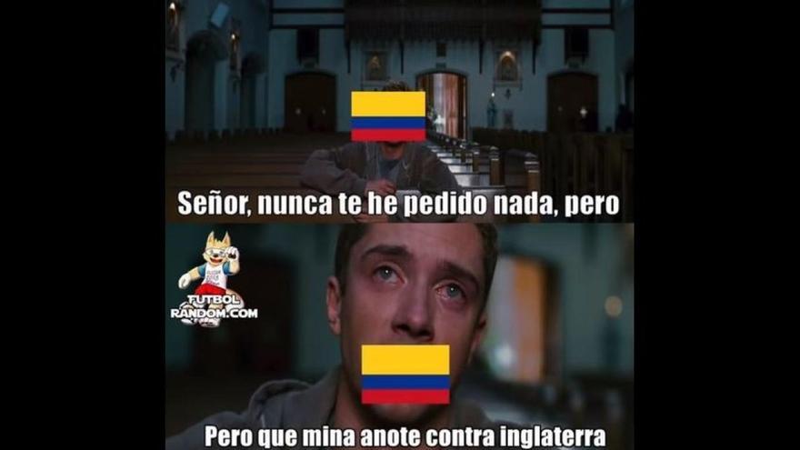 Memes entre Inglaterra y Colombia