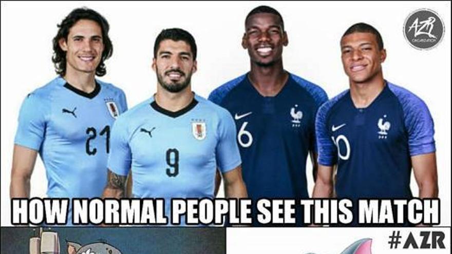 Memes del partido entre Uruguay vs. Francia