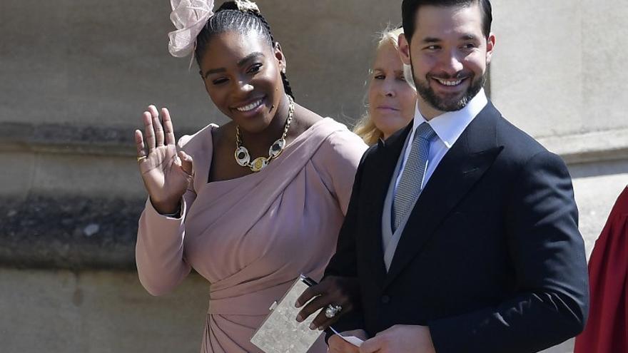 La tenista estadounidense Serena Williams y su esposo Alexis Ohanian.